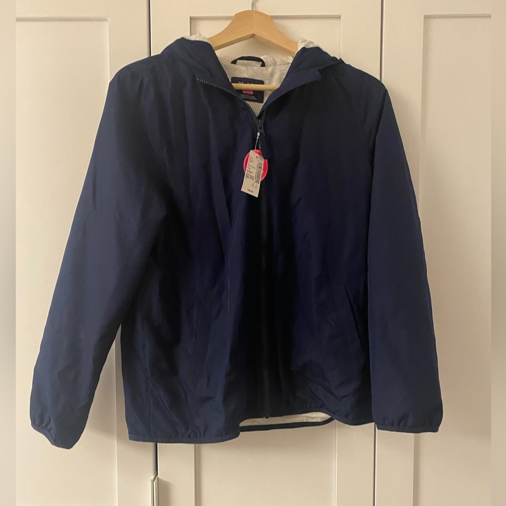 NWT The Children’s Place Girls Navy Windbreaker Jacket XXL 16 Unisex Rain